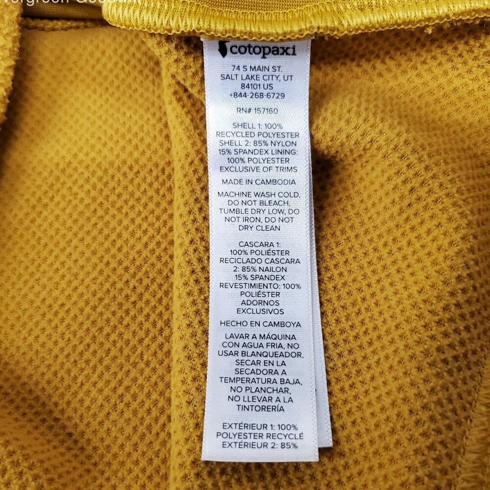 Abrazo Fleece Half-Zip Jacket - Women's Small Jacket Mustard Yellow Dark Rose - Picture 5 of 5